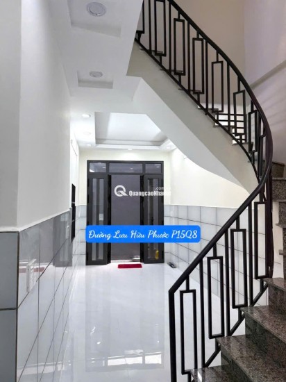 BÁN NHÀ 3 Tầng MỚI XÂY, DTSD 60m, LƯU HỮU PHƯỚC P15Q8, CHỈ CÓ 2ty600
